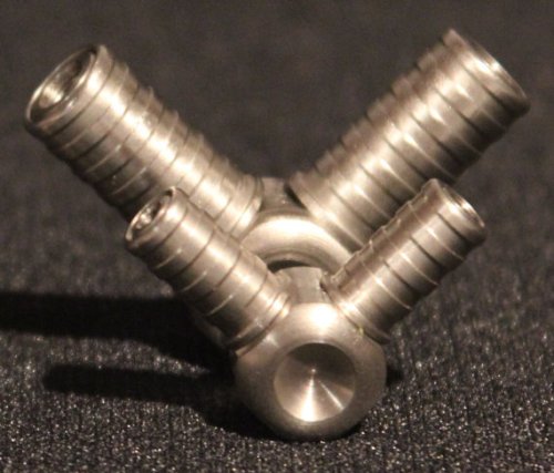 3/8" 90 Degree Stainless Steel Swivel