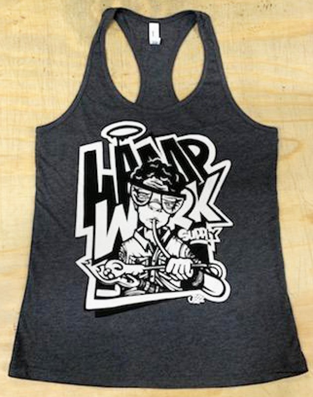 Lampwork Supply Racerback Tank Dark Grey Size Large - Blowhose Boy