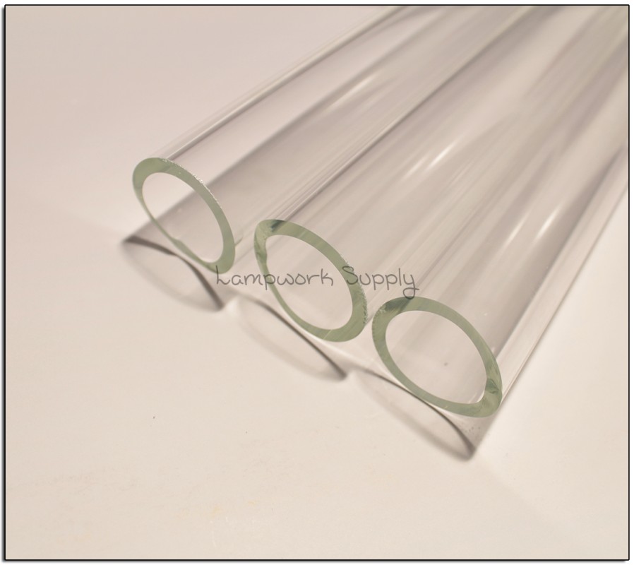 Chinese Clear 38 x 4mm Single Glass Tube 1500mm Length (59-60 inches)