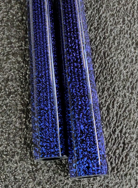 Blue Dichroic over Glass Alchemy Eclipse Tubing