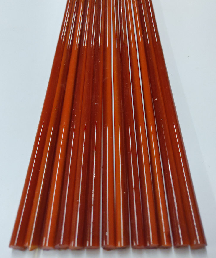 Transparent Orange 9mm Rod