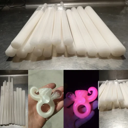 White Satin Rod - Thick