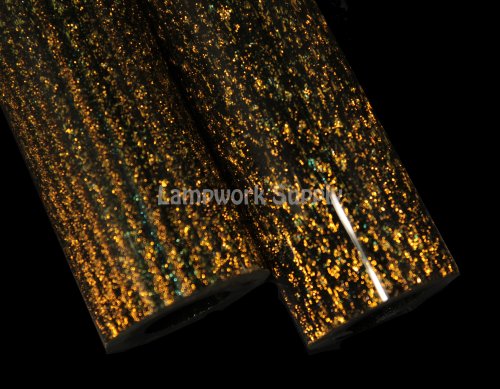 Dream Tubing Gold Dichroic - Glass Alchemy Jackpot Tube