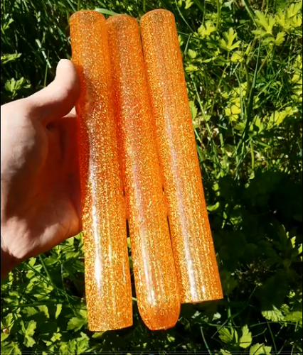 Dream Tubing Gold Dichroic - Glass Alchemy Hot Sauce Tube Glass Alchemy Hot Sauce