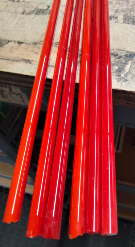 Transparent Red 7mm Rod