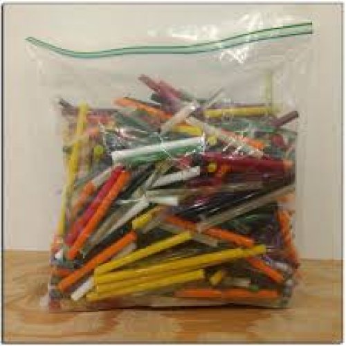 5 Pound Bag of Shorts - Assorted Northstar Glass Color Rods