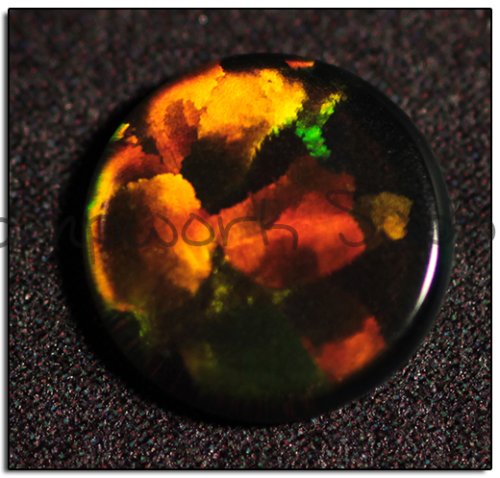 Kyocera 6mm Coin Opal - Black Yellow