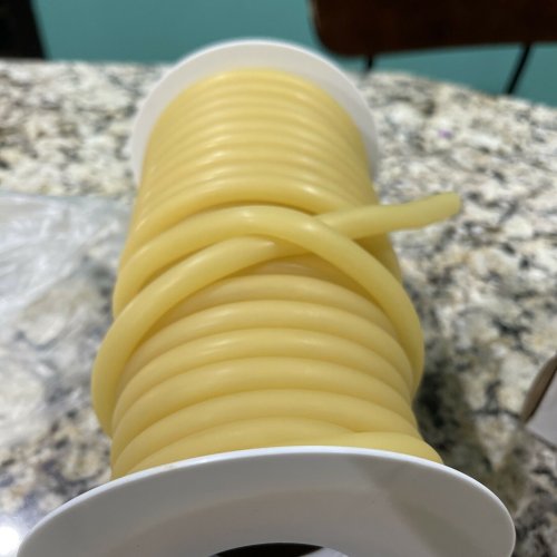 Amber Latex Hose / Tubing 1/4" Inner Diameter (Price Per Inch)