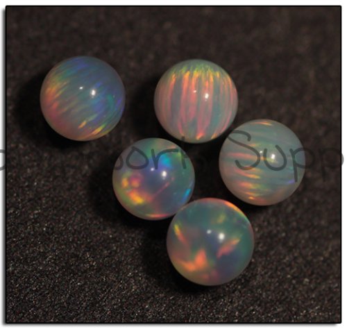 Kyocera 2.5mm Sphere Opal - Pink Red Fire