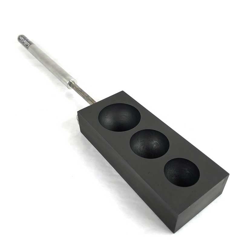 1", 1 1/4" and 1 1/2" Marble Mold with Aluminum Handle