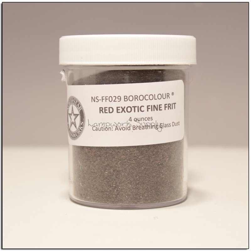 Red Exotic Fine Frit 4 oz. (70 grade)