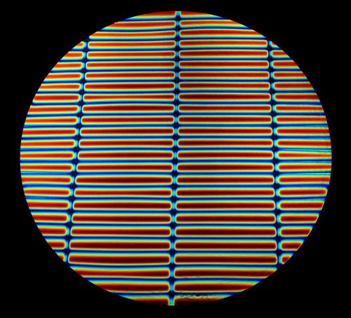 Cyan Dark Dark Red Rainbow A 1/8" Thick Borosilicate Glass Sheet by CBS