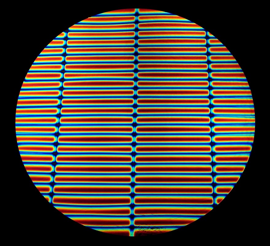 Cyan Dark Dark Red Rainbow A 1/8" Thick Borosilicate Glass Sheet by CBS