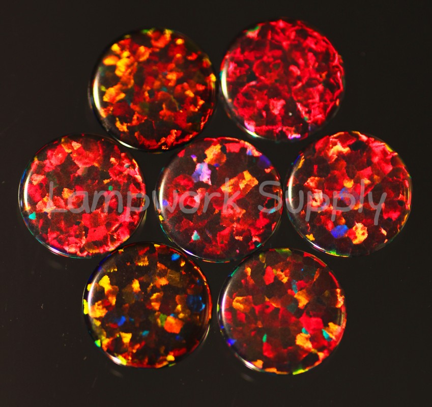 10mm Black Opal Round Coin