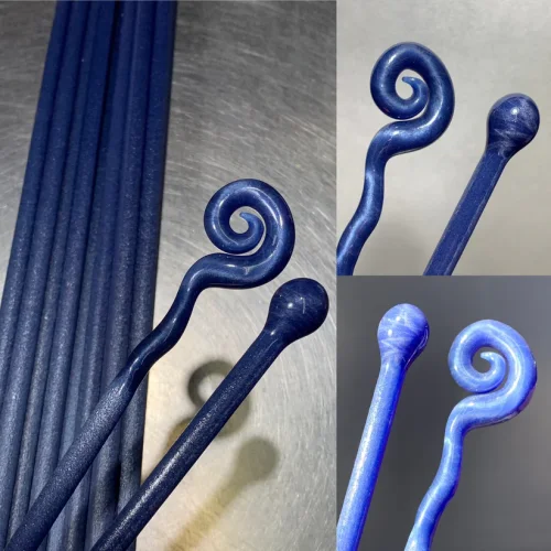 Greasy Glass Blue Satin