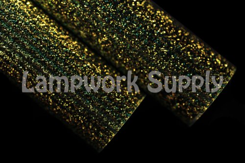 Dream Tubing Gold Dichroic - Glass Alchemy Sapphire Tube Glass Alchemy Sapphire