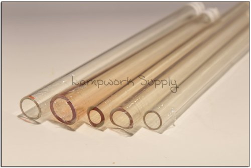 Clear Encased NS Yellow over Red Elvis Tubing - C Grade