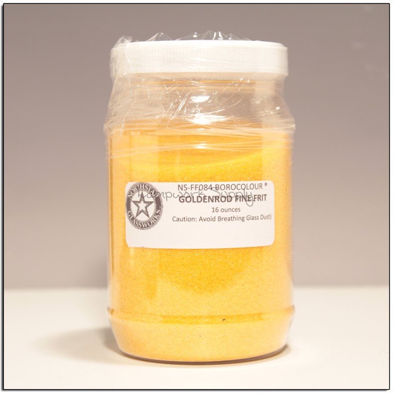 Goldenrod Fine Frit 1 lb. (70 grade)