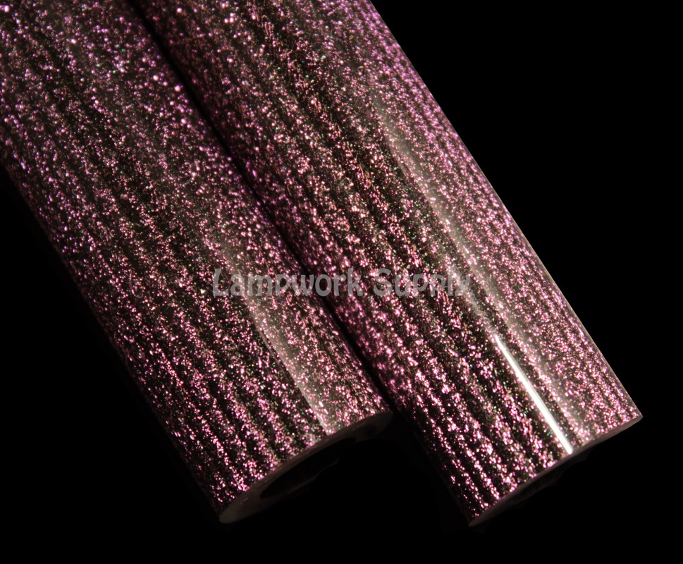 Magenta Dichroic over Glass Alchemy Jackpot Tubing