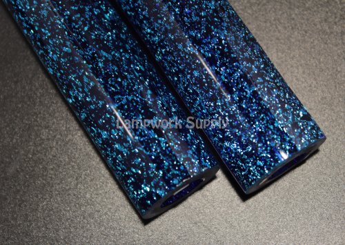 Dream Tubing Teal Dichroic - Glass Alchemy Brilliant Blue Tube