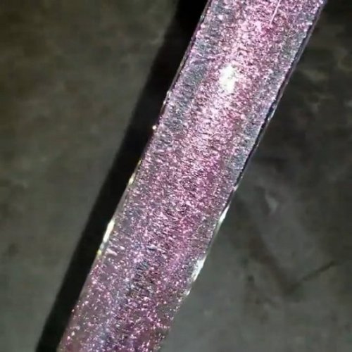 Magenta Dichroic Clear Core Cane
