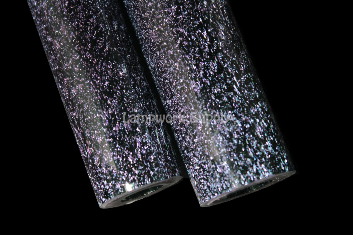 Magenta Dichroic over Glass Alchemy Sapphire Tubing