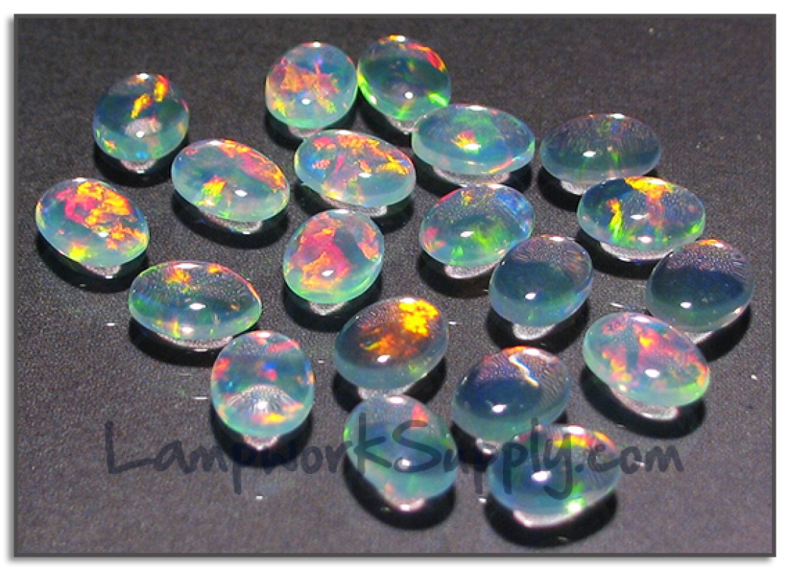 Water Opal 6x8mm Oval Cabochon