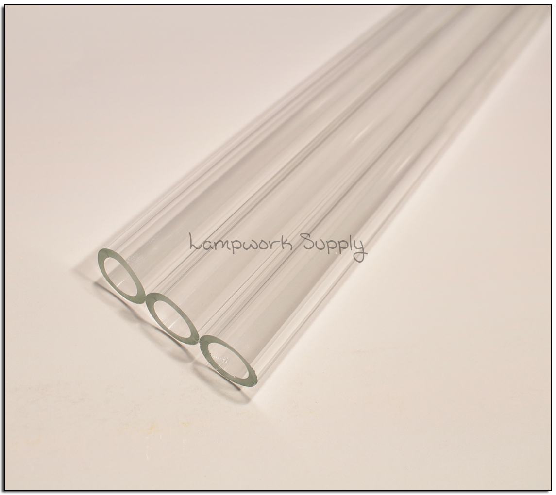 Chinese Clear 19 x 3mm Single Glass Tube 600mm (24 in.)