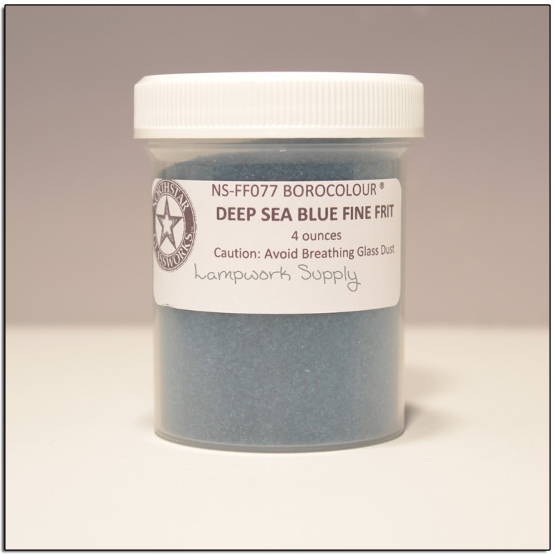 Deep Sea Blue Fine Frit 4 oz. (70 grade)