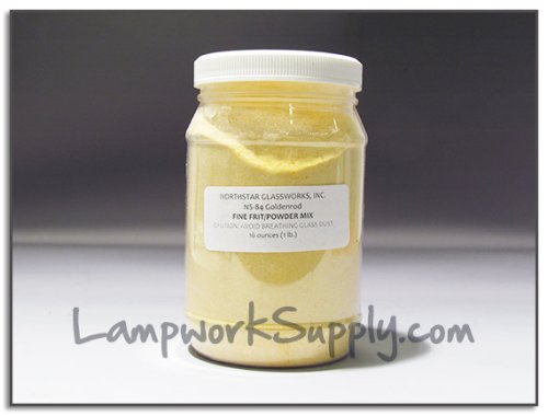 Northstar Goldenrod (84) - Fore Powder 1 lb. (70/100 Grade Mix) Frit Fore Powder 16 oz jar