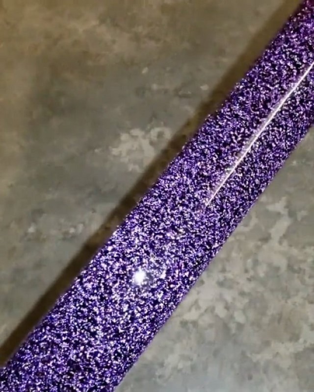 Amethyst Dichroic over Glass Alchemy Grape Tubing