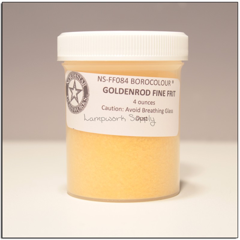 Goldenrod Fine Frit 4 oz. (70 grade)