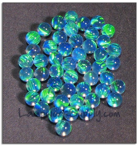 Kyocera 3mm Sphere Opal - Blue No Fire