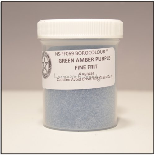 Northstar Green Amber Purple (69) - Fine Frit 4 oz. (70 grade) 4 oz jar