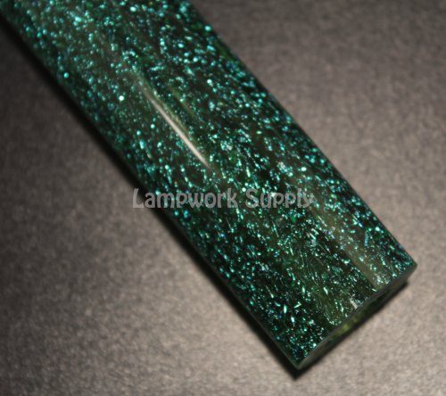 Dream Tubing Silver Dichroic - Trautman Green Stardust Tube