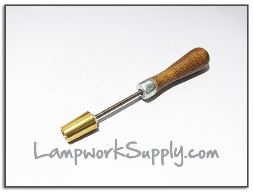 19mm Ground Joint Plug with Wood Handle