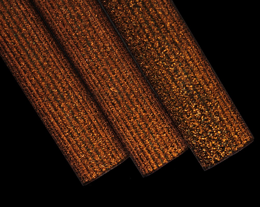 Orange Sunshine Dichroic over Glass Alchemy Grape Tubing