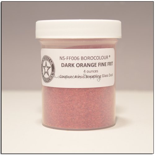 Northstar Dark Orange (6) - Fine Frit 4 oz. (70 grade) 4 oz jar