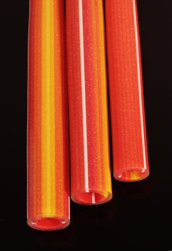Dream Tubing Gold Dichroic - Burning Poppy Lined Tube Burning Poppy Lined
