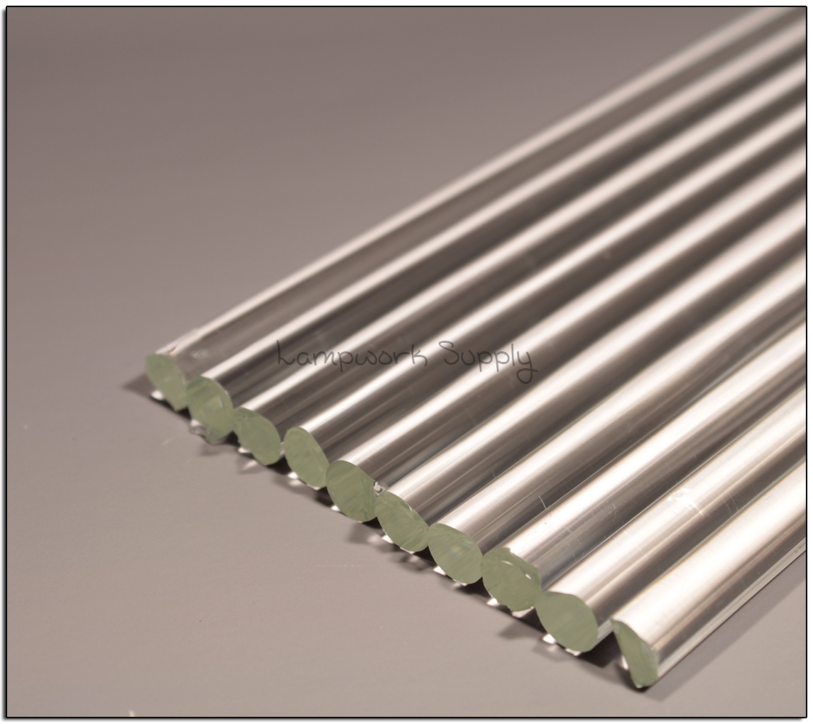 Chinese Clear 10mm Single Glass Rod 1200mm Length (47-48 inches)