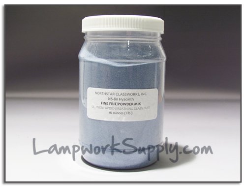 Northstar Hyacinth (80) - Fore Powder 1 lb. (70/100 Grade Mix) Frit 16 oz jar