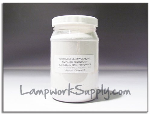 Northstar Bubblegum (62) - Fore Powder 1 lb. (70/100 Grade Mix) Frit Fore Powder 16 oz jar