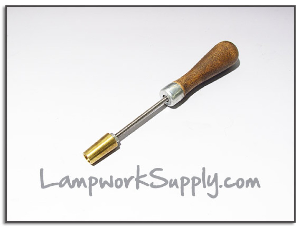 14mm Ground Joint Plug with Wood Handle