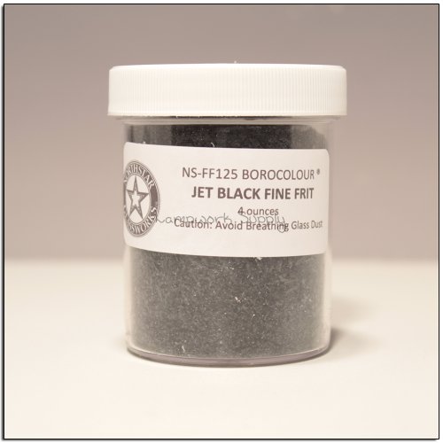 Northstar Jet Black (125) - Fine Frit 4 oz. (70 grade) 4 oz jar