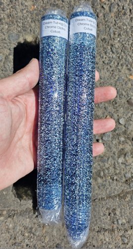Dream Tubing Chrome Dichroic - Cobalt Blue Tube Cobalt Blue