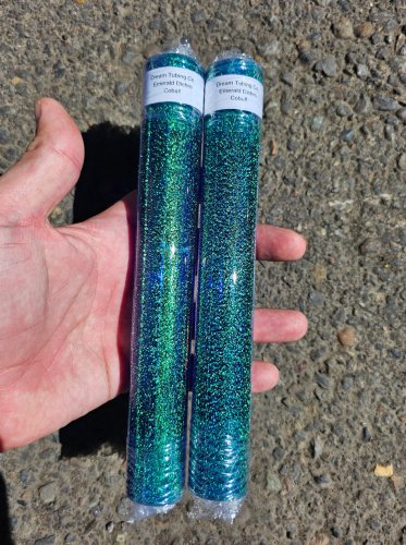 Dream Tubing Emerald Dichroic - Cobalt Blue Tube Cobalt Blue