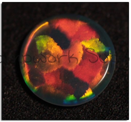 Kyocera 5mm Coin Opal - Pink Green