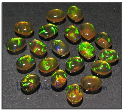 Kyocera 6x8mm Oval Cabochon Opal - Mexican No Fire