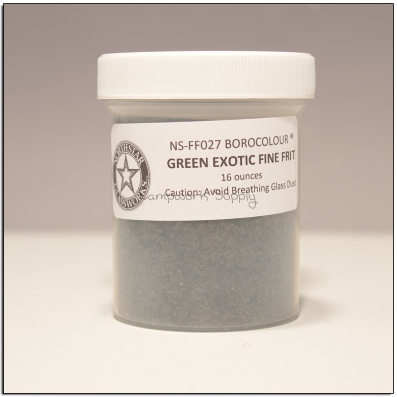 Green Exotic Fine Frit 4 oz. (70 grade)