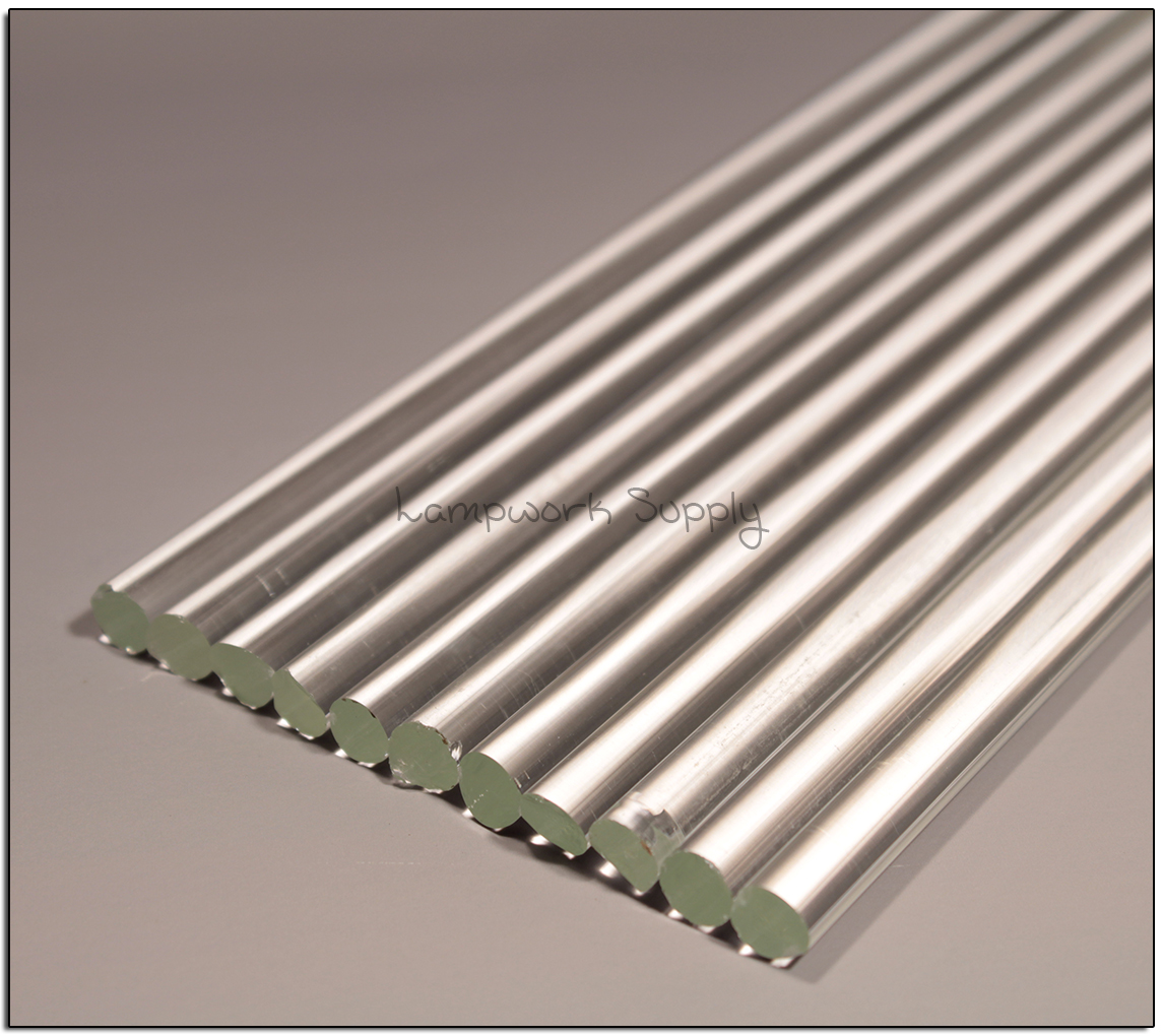 Chinese Clear 8mm Single Glass Rod 1400mm Length (55-56 inches)